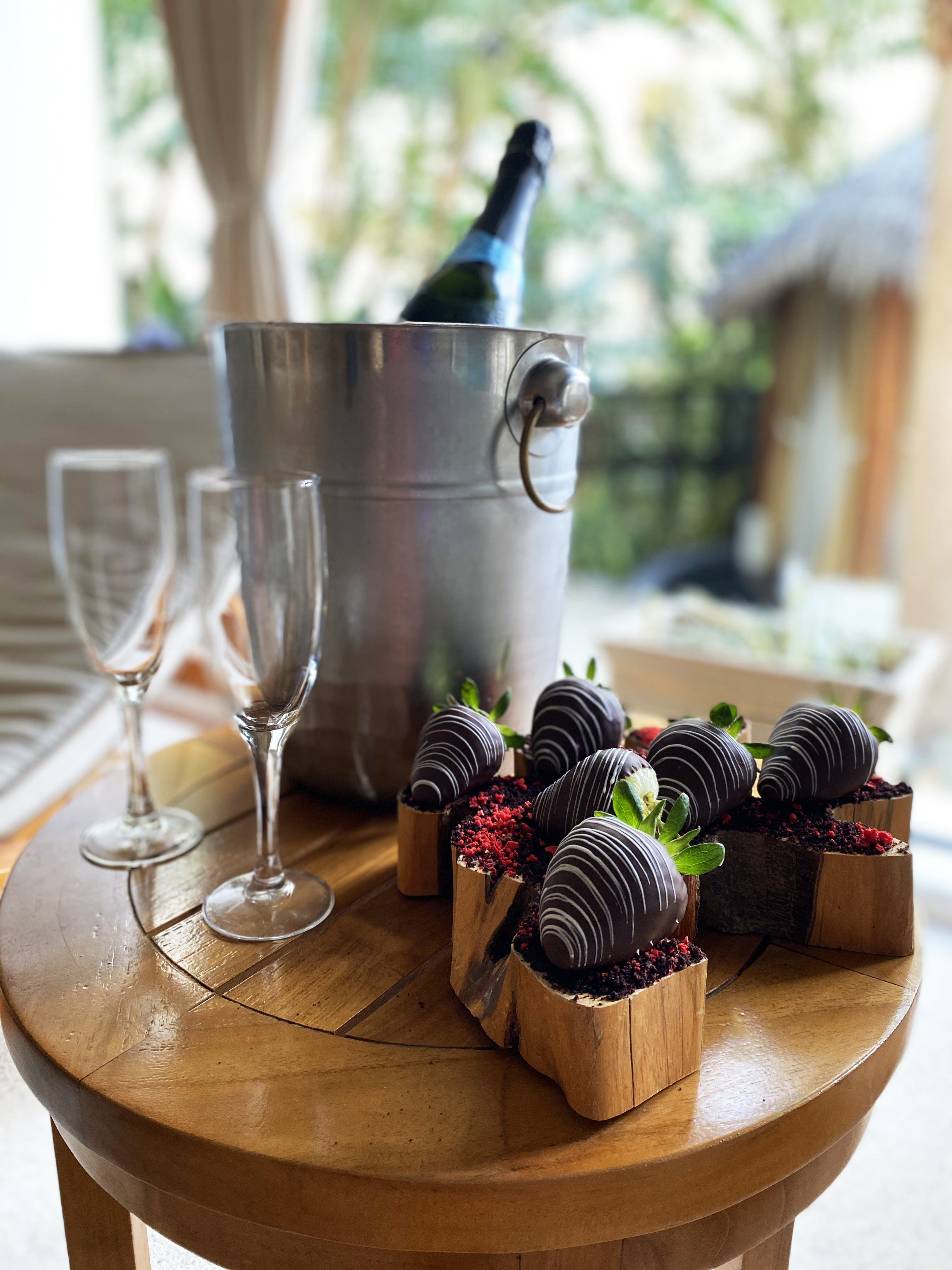 Chocolate Covered Strawberries & Champagne
